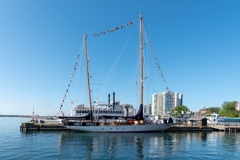 Illustration for article titled HMCS Oriole at Crawford Wharf in Downtown Kingston